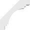Ekena Millwork 3-in. W x 16-in. D x 16-in. H Pescadero Architectural Grade PVC Knee Brace BRCP03X16X16PEC - alternate 2